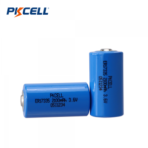 3.6V ER17335 Li-SoCl2 סוללה (2100mAh)