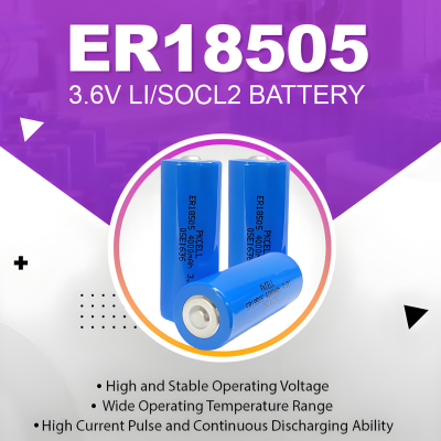 Illustration of ER18505 lithium battery