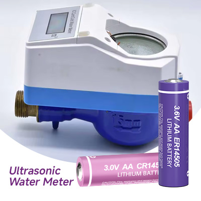 Ultrasonic Water Meter using pkcell lisocl2 battery 
