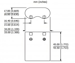 Close-up of a 2CR5 battery